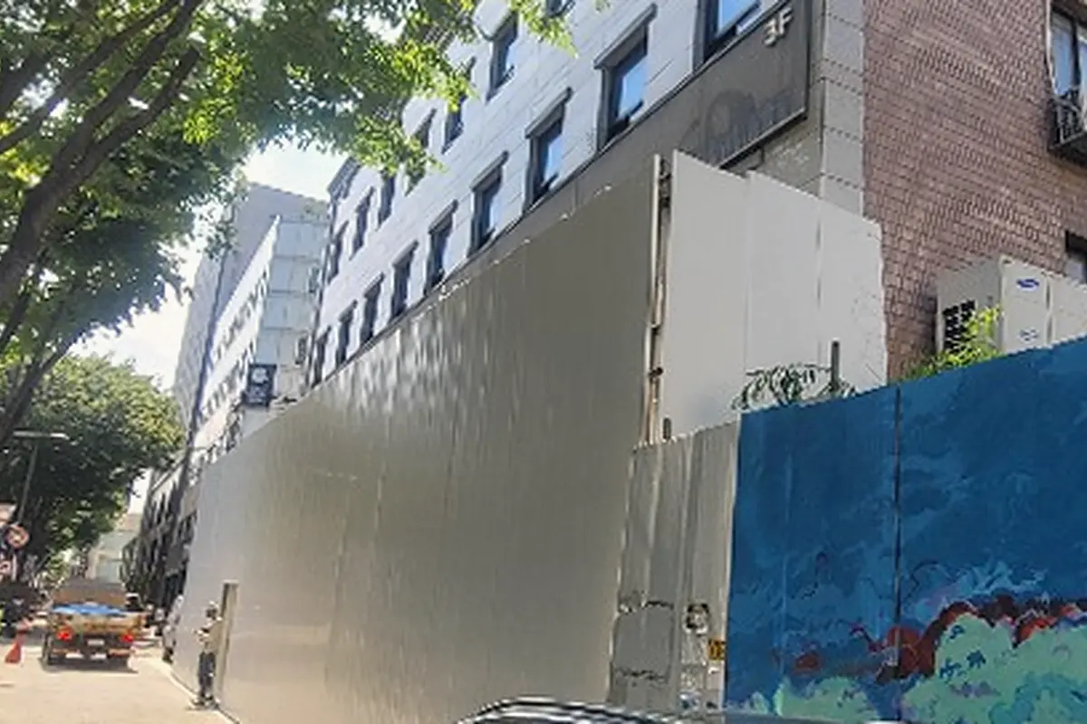 왕십리동 간판 철거 절차 현장 사진 2